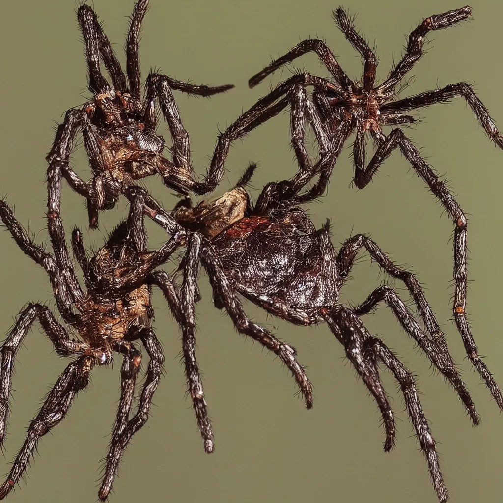 Steampunk Metal Wolf Spider Model