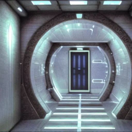 Image similar to realistic gate room from the tv show star gate sg - 1