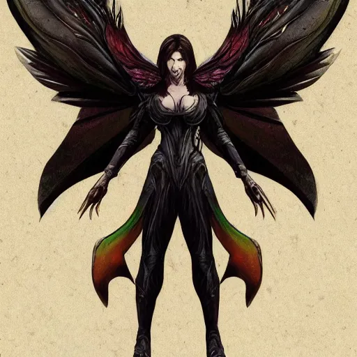 Prompt: concept art fantasy, archangel lucifer