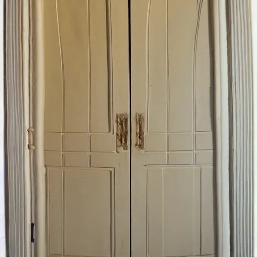 Image similar to Cream-colored plaster doors by Giorgio de Chirico