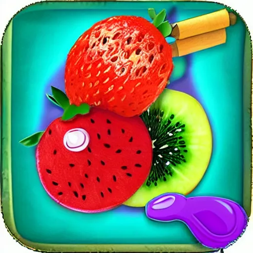 Fruit ninja, fruits, kids game character, strawberry, strawberry clipart