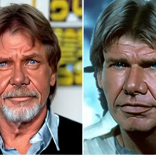 Prompt: mark hamill mixed with harrison ford