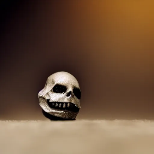 Prompt: a macrophotograph of death