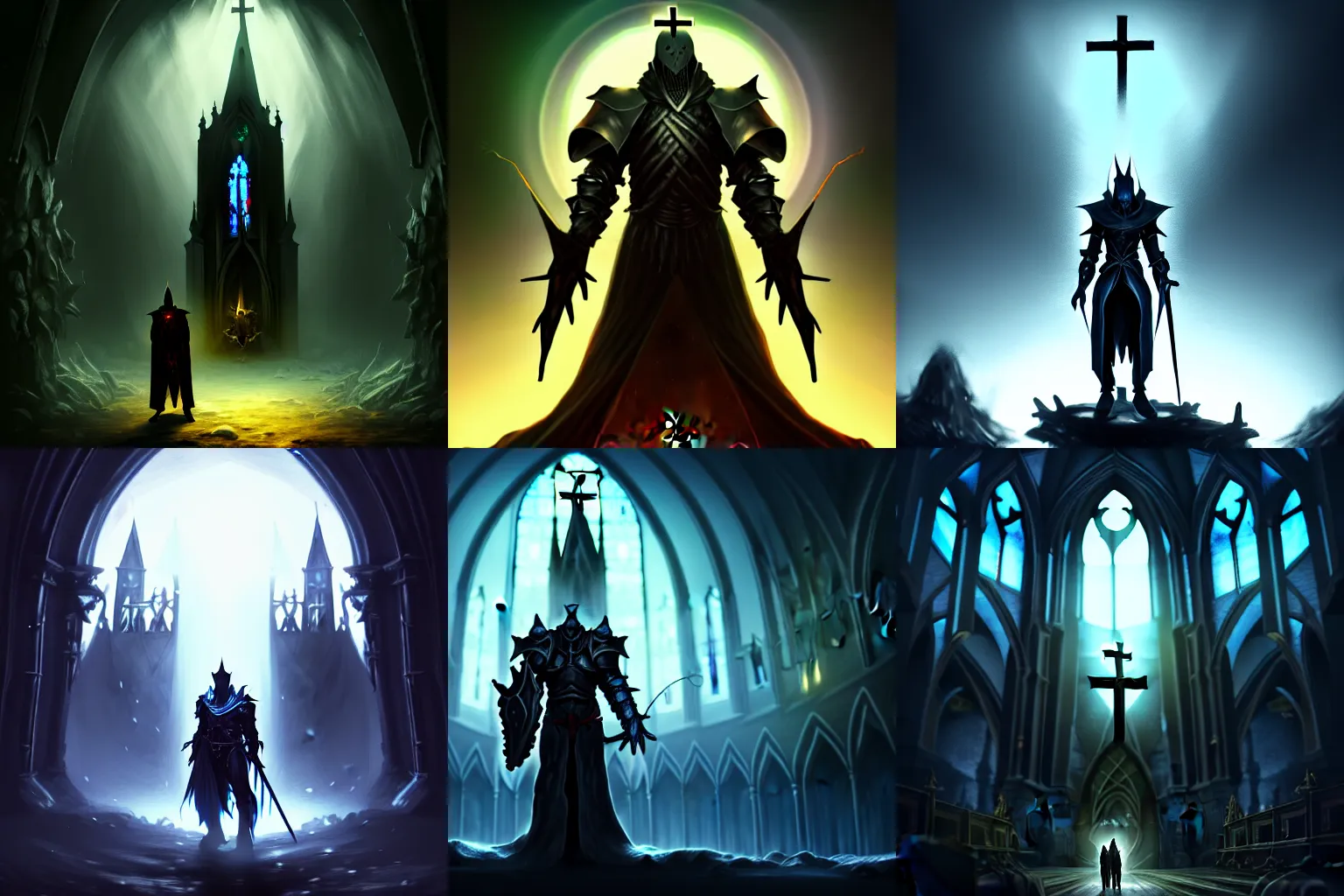 Prompt: man lost in the darkness, good anatomy, fantasy knight, magic armor, servant of dark moth, magic eyes, digital art, concept art, best of 2023 on artstation style, simulation, structure, fine, wide angle, natural light, volumetric, behind is a great church of magic