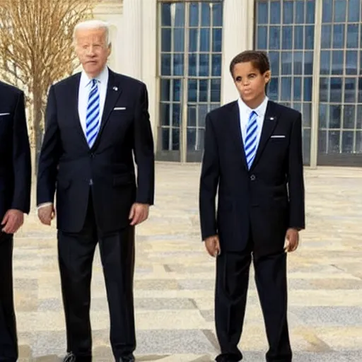 Image similar to Biden men in black