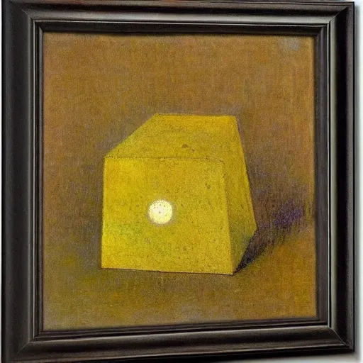 Image similar to The Platonic Solids by Odilon Redon (1883)