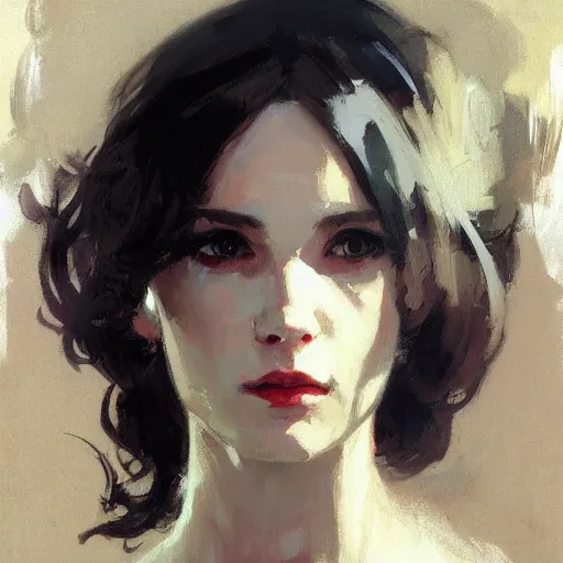 Image similar to portrait of a beautiful woman, intricate, elegant, highly detailed, greg manchess, mucha, liepke, ruan jia, jeffrey catherine jones, ridley scott