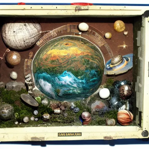 Image similar to diorama of the universe