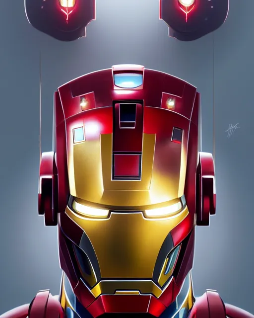 Prompt: symmetry!! portrait of a transformers robot acting as ironman, intricate, elegant, highly detailed, digital painting, artstation, concept art, smooth, sharp focus, illustration, art by artgerm and greg rutkowski and alphonse mucha, 8 k