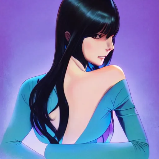 Image similar to nico robin by ilya kuvshinov