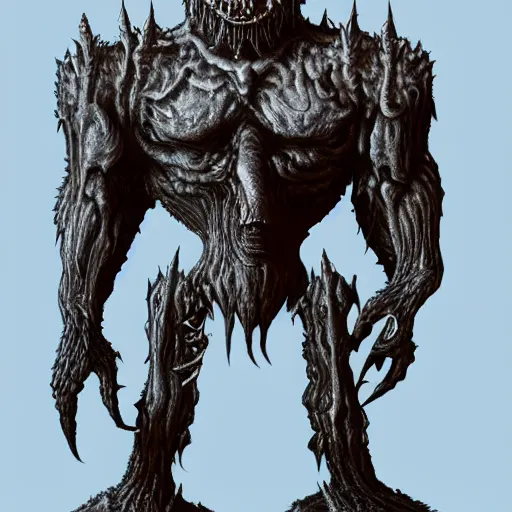 Image similar to monster made of metal