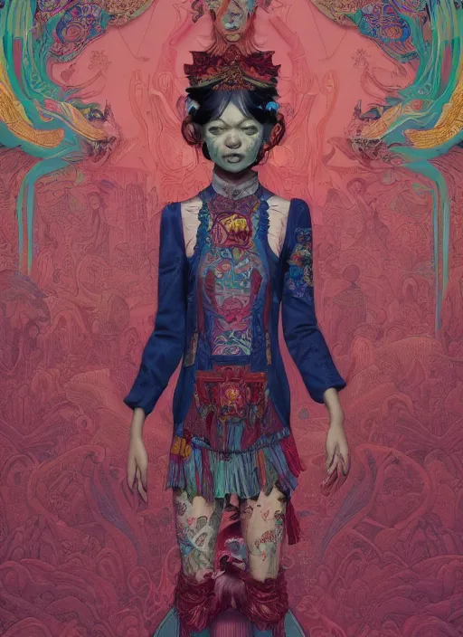 Image similar to tibetan :: by Martine Johanna and Simon Stålenhag and Chie Yoshii and Casey Weldon and Guillermo del toro :: ornate, dynamic, particulate, rich colors, intricate, elegant, highly detailed, centered, artstation, smooth, sharp focus, octane render, 3d