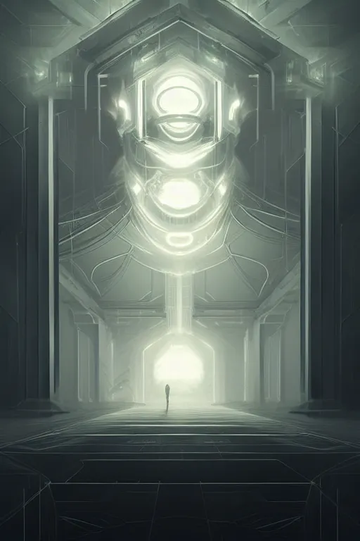 Image similar to professional concept art symmetrical portrait of a ominous! floating!! electrical fractals thing in a dark room by artgerm and greg rutkowski. an intricate, elegant, highly detailed digital painting, concept art, smooth, sharp focus, illustration, in the style of cam sykes.