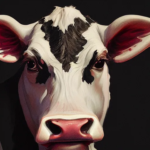 Image similar to highly detailed portrait 🐄, in gta v, stephen bliss, unreal engine, fantasy art by greg rutkowski, loish, rhads, ferdinand knab, makoto shinkai and lois van baarle, ilya kuvshinov, rossdraws, tom bagshaw, global illumination, radiant light, detailed and intricate environment