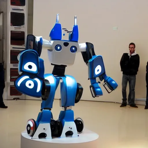 Prompt: a transformer robot made of Renault Twingo