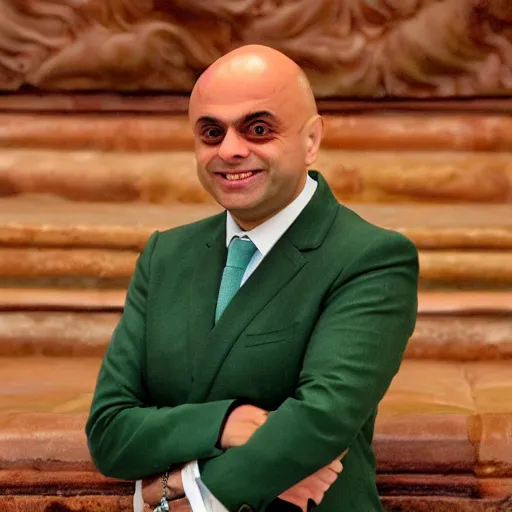 Prompt: Sajid Javid as The Little Mermaid