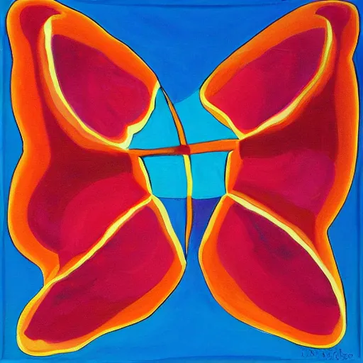 Image similar to symmetric asbtract painting
