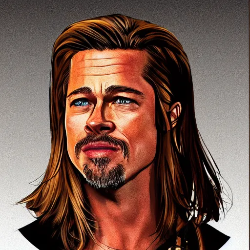 illustration of brad pitt wearing a kilt, full body, | Stable Diffusion ...