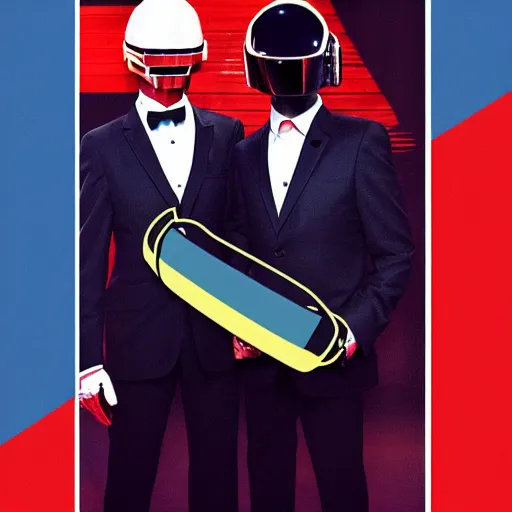 Prompt: daft punk joe biden