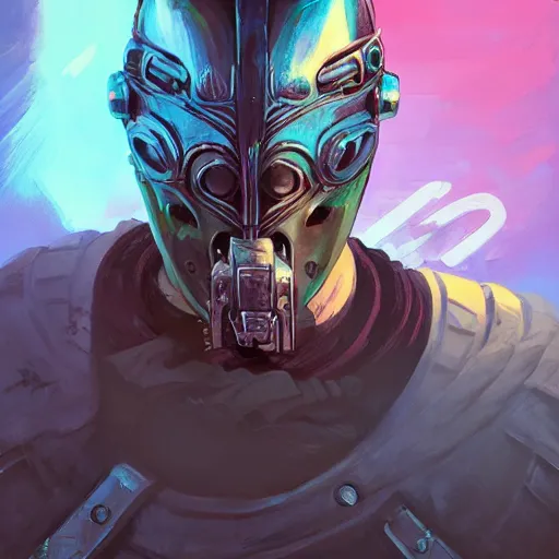 Image similar to cyberpunk viking helmet mask warrior goddess robot ninja fantasy, art gta 5 cover, official fanart behance hd artstation by jesper ejsing, by rhads, makoto shinkai and lois van baarle, ilya kuvshinov, ossdraws