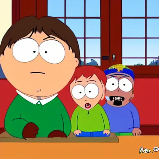 Image similar to Mr. Mackey (South park) as a family guy character, detailed,