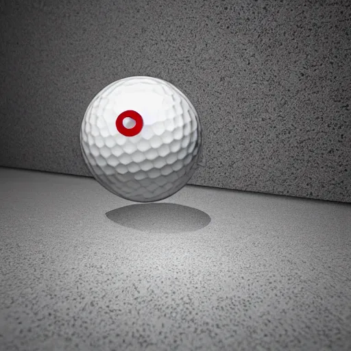 Image similar to a ultra realistic photo of a marble, reflections, real world, photorealistic, lighting, render, format of a golf ball