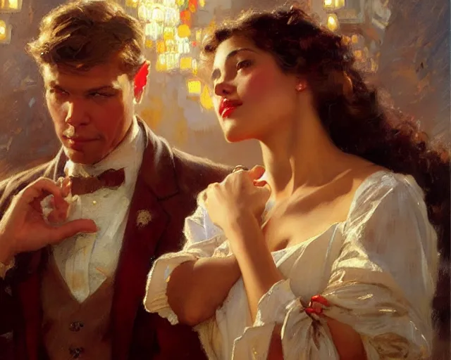 Prompt: distracted boyfriend meme, painting by gaston bussiere, craig mullins, j. c. leyendecker