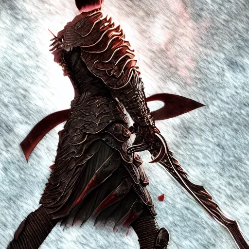 Prompt: Guts, Berserk, very detailed, artstation, digital art, masterpiece, award winning, greatsword