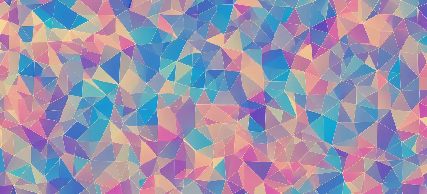 Image similar to large low poly geometric pastel colors desktop wallpaper