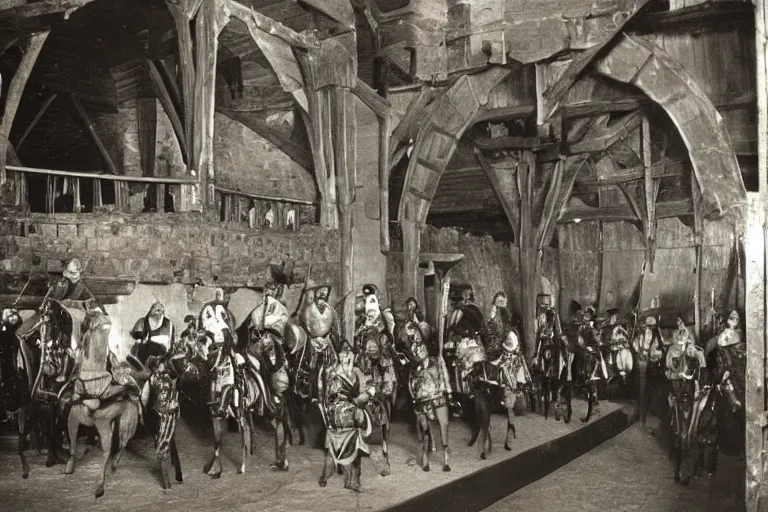 Image similar to very old photo of medieval times