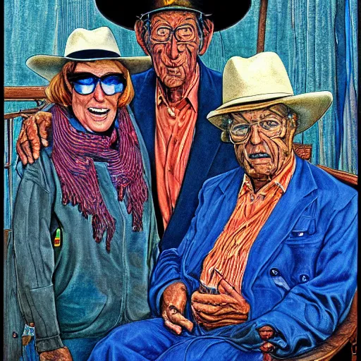 Image similar to yo mama is so old her social security number is 1, rennaissance masters portrait, jean giraud portrait, intricate details