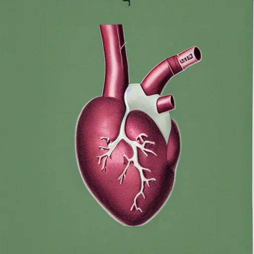 Image similar to drawing of a heart from an anatomy textbook