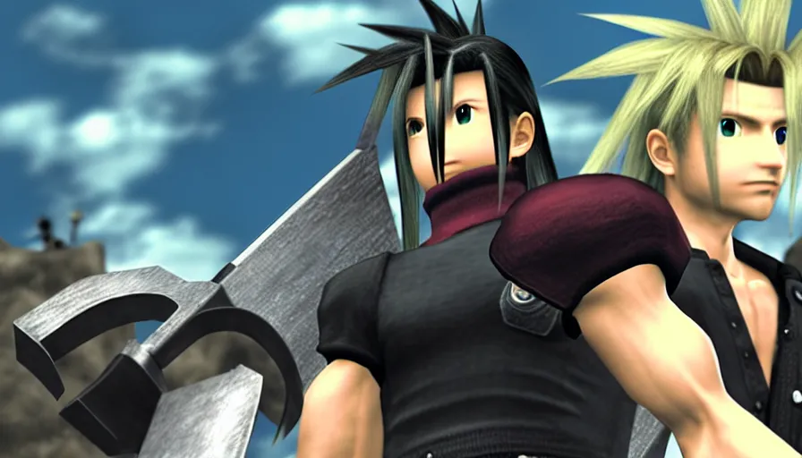 Image similar to the two complementary forces that make up all aspects and phenomena of life, from Final Fantasy VII