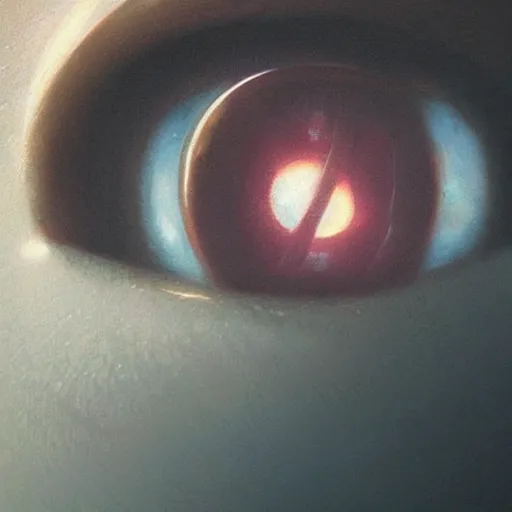 Image similar to close-up of an eye of a woman, art by Greg Rutkowski and Zdzisław Beksiński