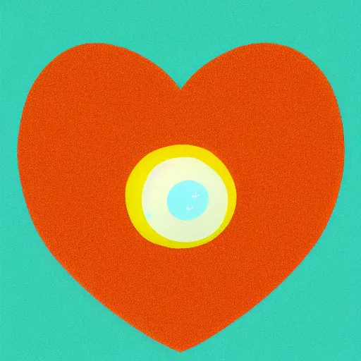 Image similar to illustration of a fried egg in heart shape