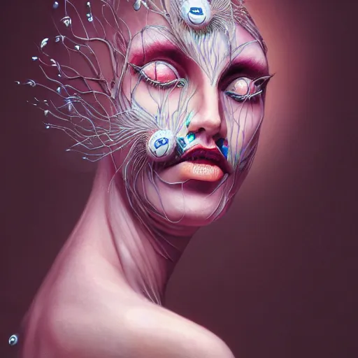 Image similar to the perfect expression of subconscious connects to the purified consciousness by rik oostenbroek, masterpiece, ultra detailed concept art, self - taught, 8 k hd resolution