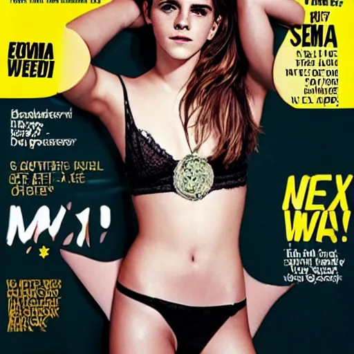 Image similar to emma watson on the cover of maxim magazine.