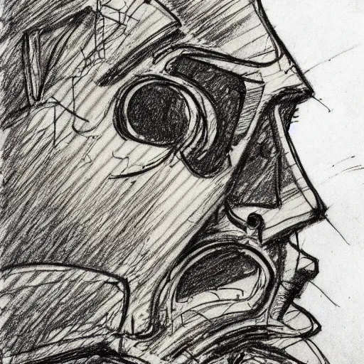 Prompt: a realistic yet scraggly portrait sketch of the side profile of a stern and sophisticated mac tonight, trending on artstation, intricate details, in the style of frank auerbach, in the style of sergio aragones, in the style of martin ansin, in the style of david aja, in the style of mattias adolfsson