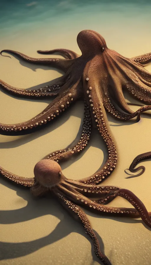 Prompt: Photo of a octopus in the ocean centered-photograph film still, dynamic action pose, National Geographic, insane detail, intricate, highly detailed, Zeiss Lens, DSLR photography, smooth, sharp focus, Unreal Engine 5, Octane Render, 35mm lens Redshift, depth of field 8K