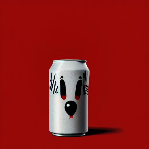 Prompt: An anthropomorphic can of coca-cola, digital art, artstation, surrealism, n9