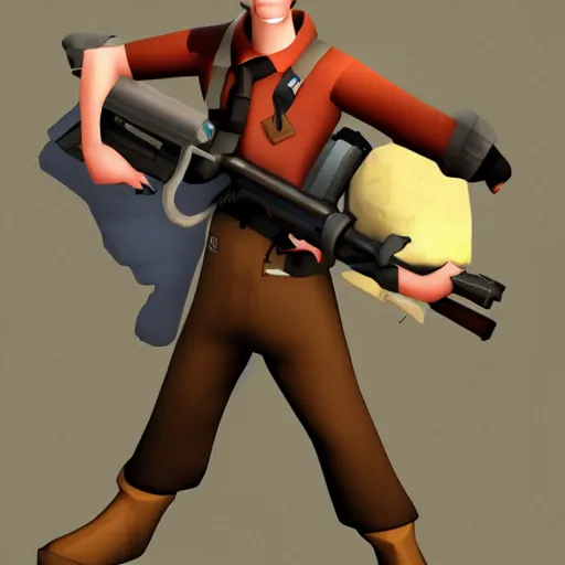 Image similar to Scout from the game Team Fortress 2