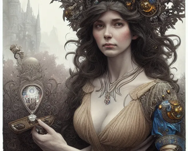 Image similar to photography of laurie lipton, deep focus, d & d, fantasy, intricate, elegant, highly detailed, digital painting, artstation, concept art, matte, sharp focus, illustration, hearthstone, art by artgerm and greg rutkowski and alphonse mucha