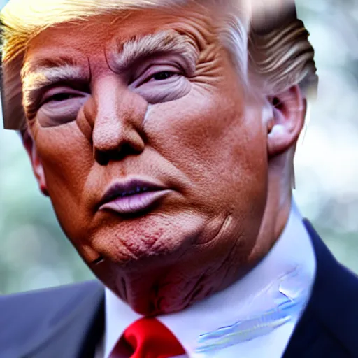 Image similar to Donald trump has a runny nose