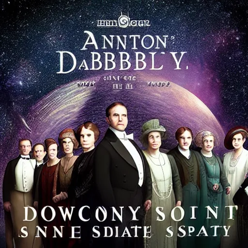 Image similar to downton abbey in space