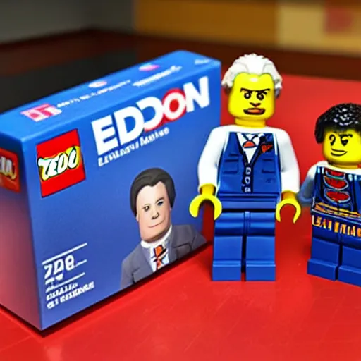 Prompt: 2 0 2 0 election lego set with included special edition joe biden minifigure in plastic packaging