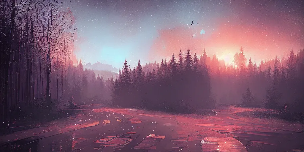 Prompt: lost in a dream by alena aenami