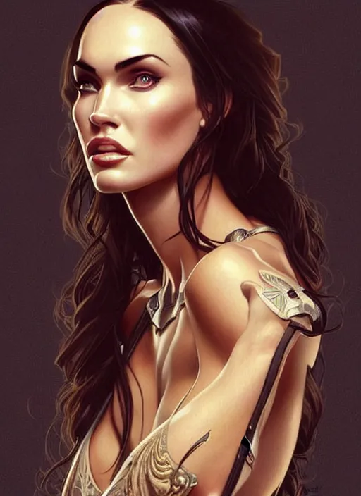 Prompt: symmetry!! portrait of megan fox as a cowgirl, horror, fashion, dark!! intricate, elegant, highly detailed, digital painting, artstation, concept art, smooth, sharp focus, illustration, art by artgerm and greg rutkowski and alphonse mucha