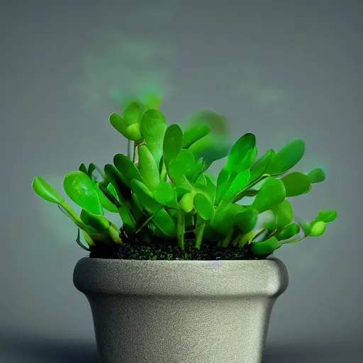 Image similar to beautiful jade plant, hdr, hd, artstation, 4 k, amazing beauty, clouds, award - winning, dramatic lighting