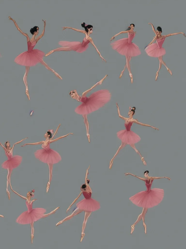 Prompt: ballerinas from overhead by disney concept artists, blunt borders, rule of thirds