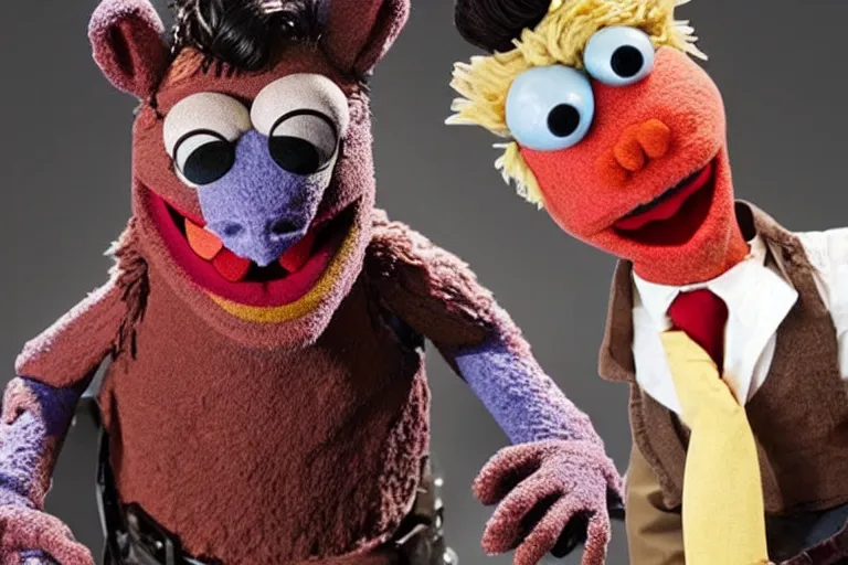 Image similar to Bruce Campbell as Ash in Evil Dead muppets